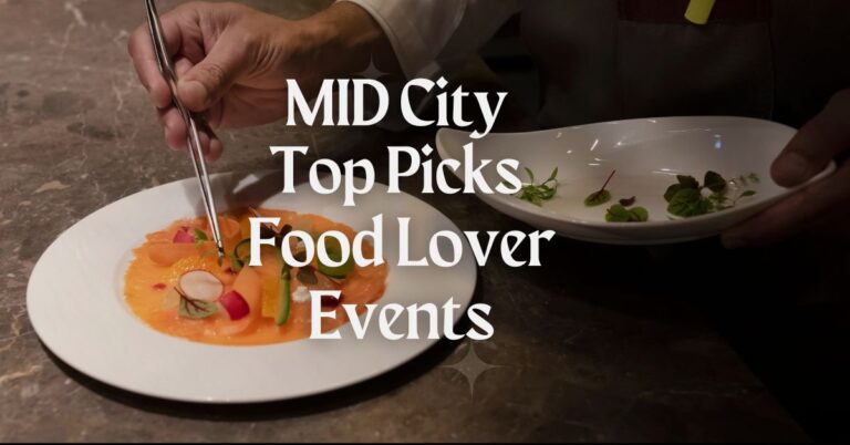 Chef arranging a gourmet dish on a white plate during a culinary event.