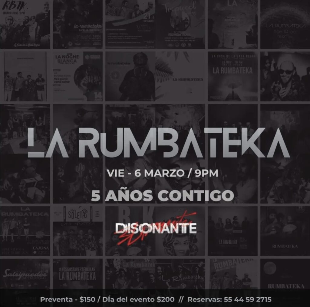 LA RUMBATEKA - DISONANTE - 5TH ANNIVERSARY IN MERIDA YUCATÁN