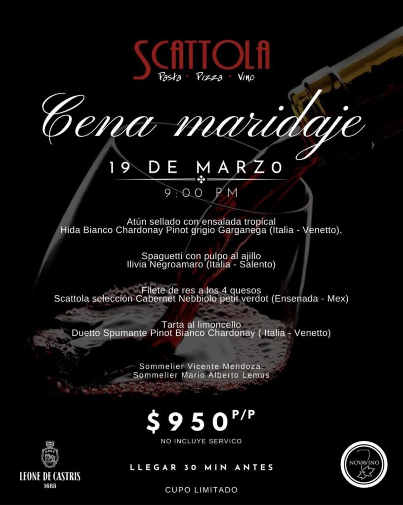 SCATTOLA MÉRIDA YUCATÁN FOOD AND WINE EVENT - DINNER - MARCH