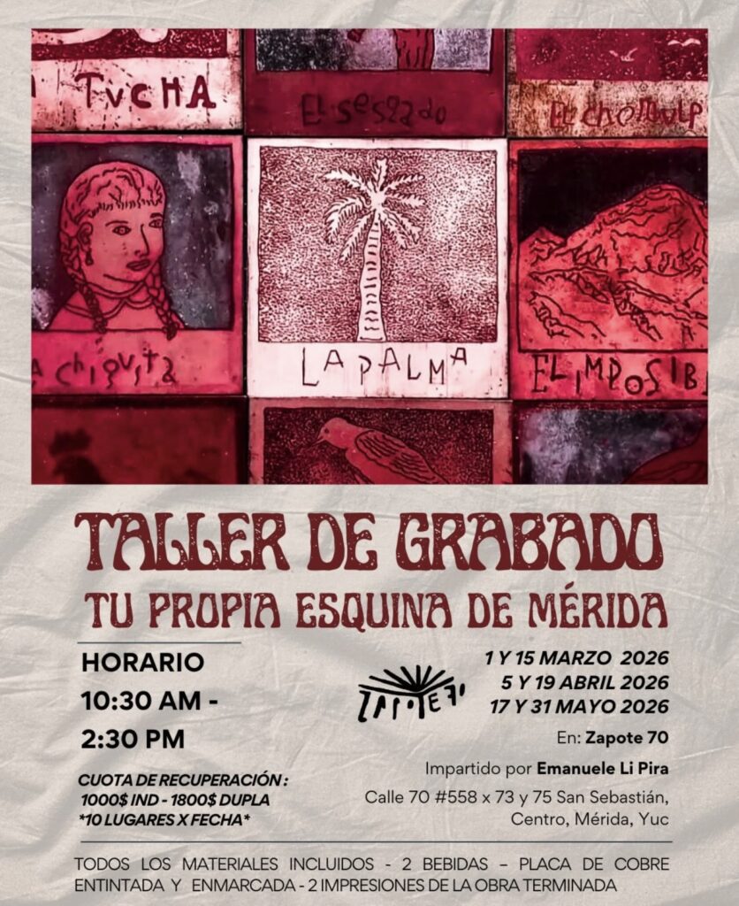 Printmaking Workshop: Your Own Corner of Mérida 🎨