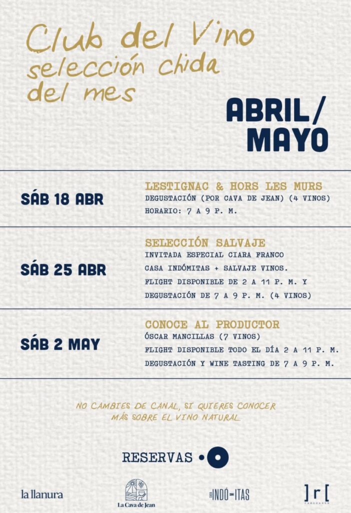 April–May: Wine Club Saturdays at Agua de Mar