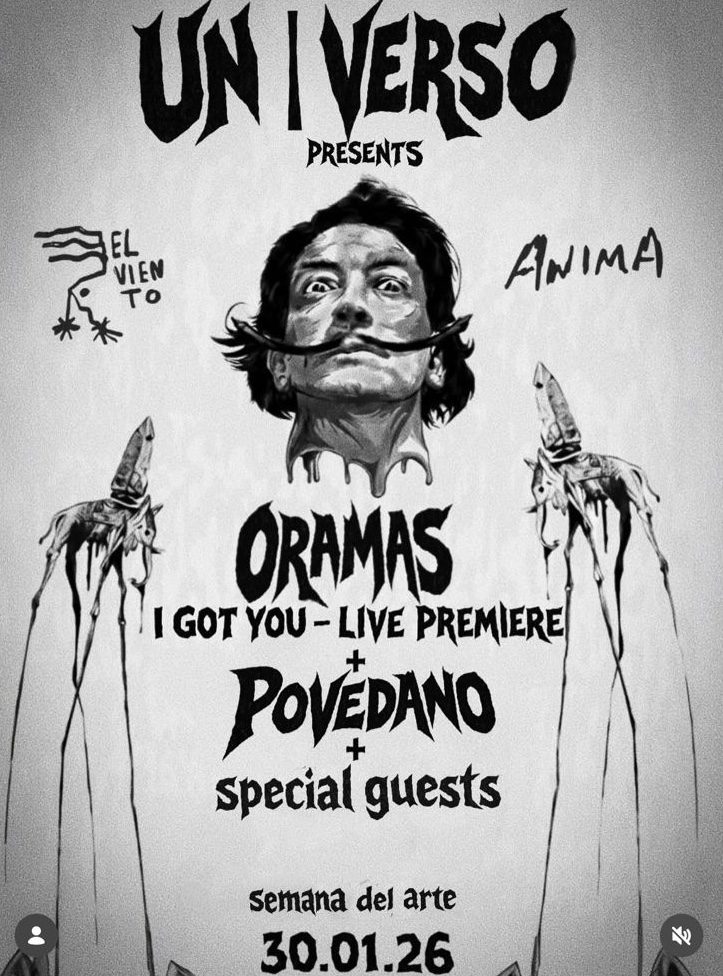 January 30: Oramas — I Got You (Live Premiere) + Povedano (WAY Art Week Yucatán)