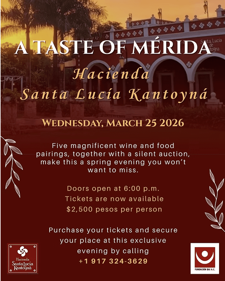 A Taste of Mérida 2026: A Gourmet Fundraiser for Teen Pregnancy, STD & HIV Prevention & Treatment in Mérida, Yucatán