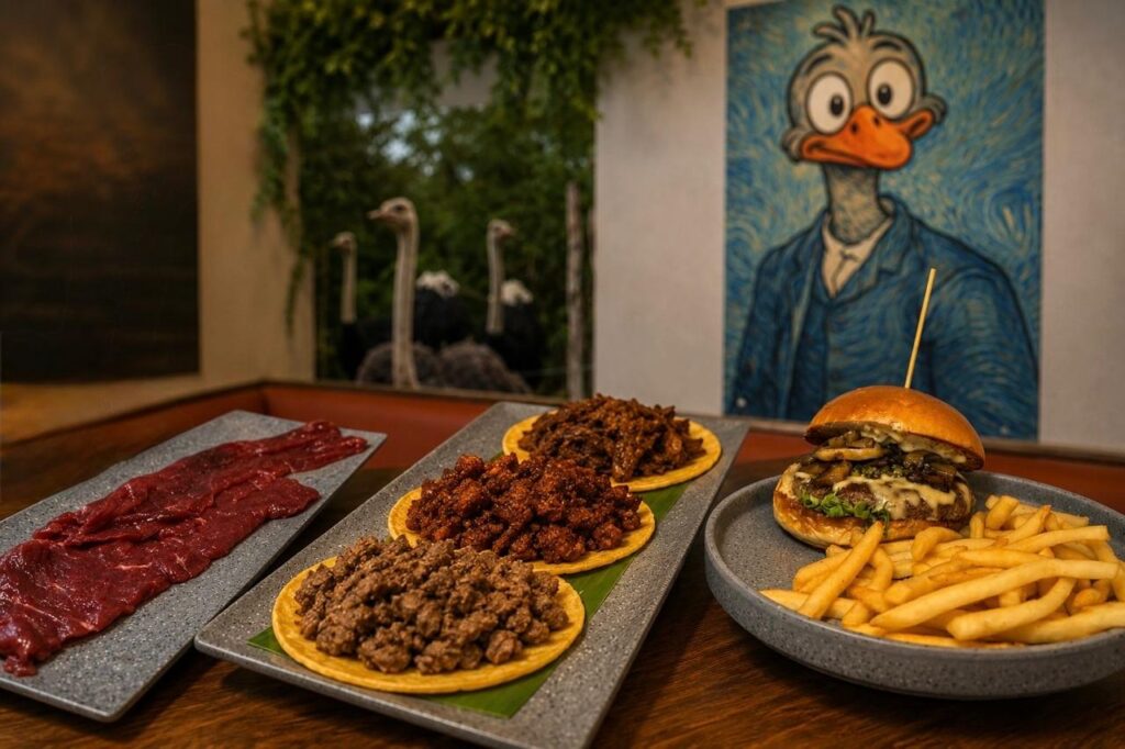 Ostrich Meat in Merida Yucatan
