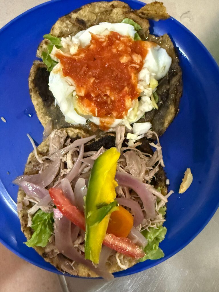 Delicious salbutes with salsa