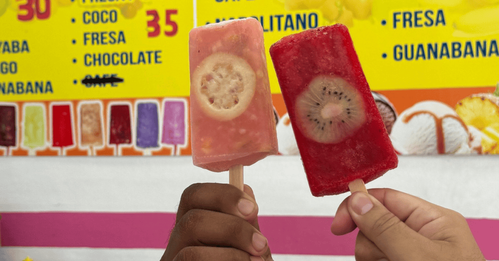 Natural fruit popsicles